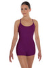 Solid Lycra Racer Strap Tank Biketard