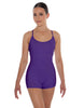 Solid Lycra Racer Strap Tank Biketard
