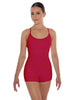 Solid Lycra Racer Strap Tank Biketard