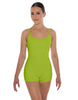 Solid Lycra Racer Strap Tank Biketard