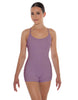 Solid Lycra Racer Strap Tank Biketard