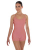 Solid Lycra Racer Strap Tank Biketard