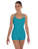 Solid Lycra Racer Strap Tank Biketard