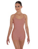 Solid Lycra Racer Strap Tank Biketard