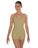 Solid Lycra Racer Strap Tank Biketard