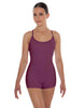 Solid Lycra Racer Strap Tank Biketard