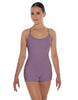Solid Lycra Racer Strap Tank Biketard
