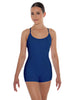Solid Lycra Racer Strap Tank Biketard