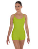 Solid Lycra Racer Strap Tank Biketard