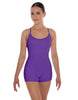 Solid Lycra Racer Strap Tank Biketard