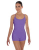 Solid Lycra Racer Strap Tank Biketard