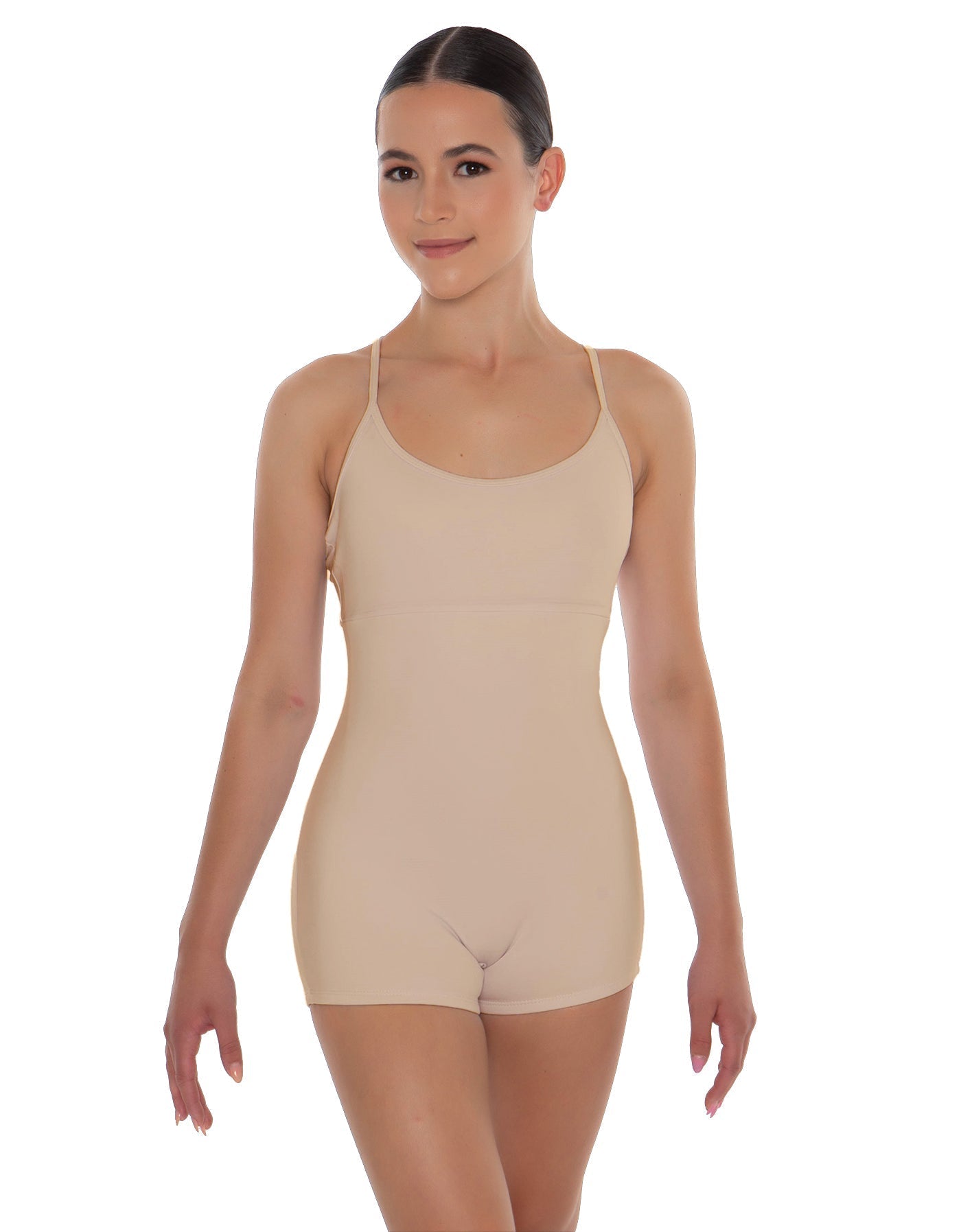 Solid Lycra Racer Strap Tank Biketard