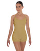 Solid Lycra Racer Strap Tank Biketard
