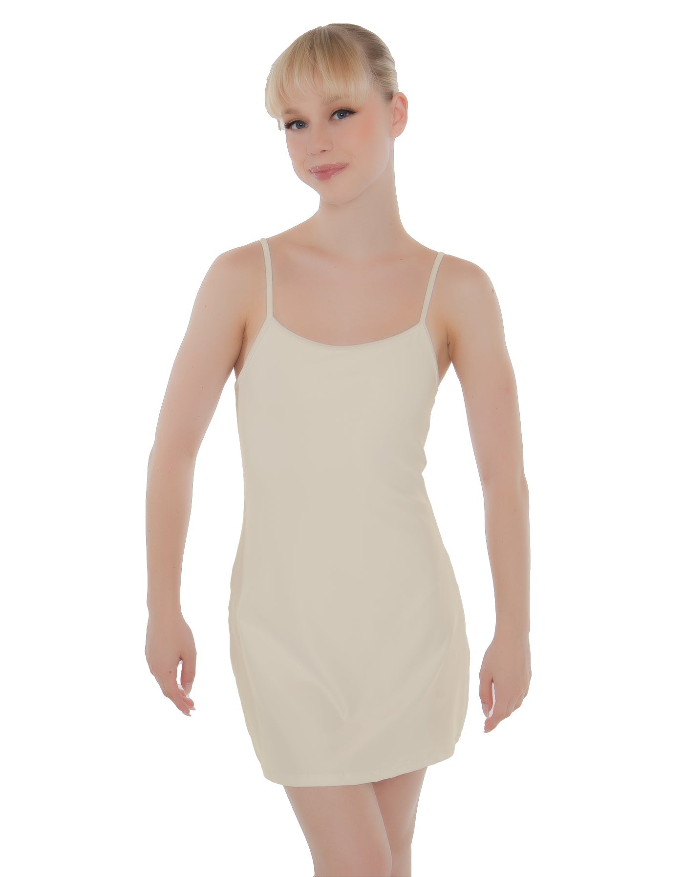 Solid Lycra Align Cami Dress