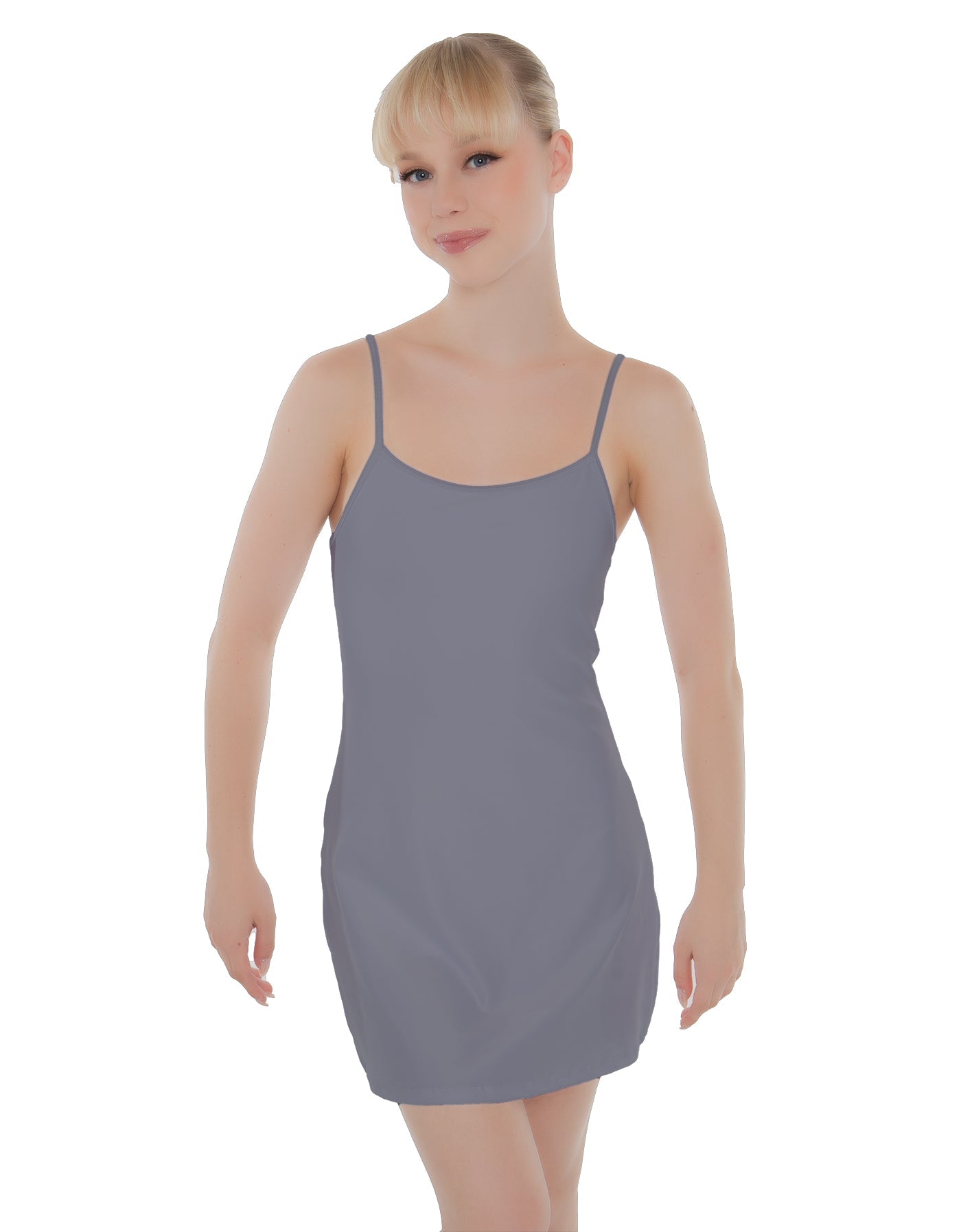 Solid Lycra Align Cami Dress
