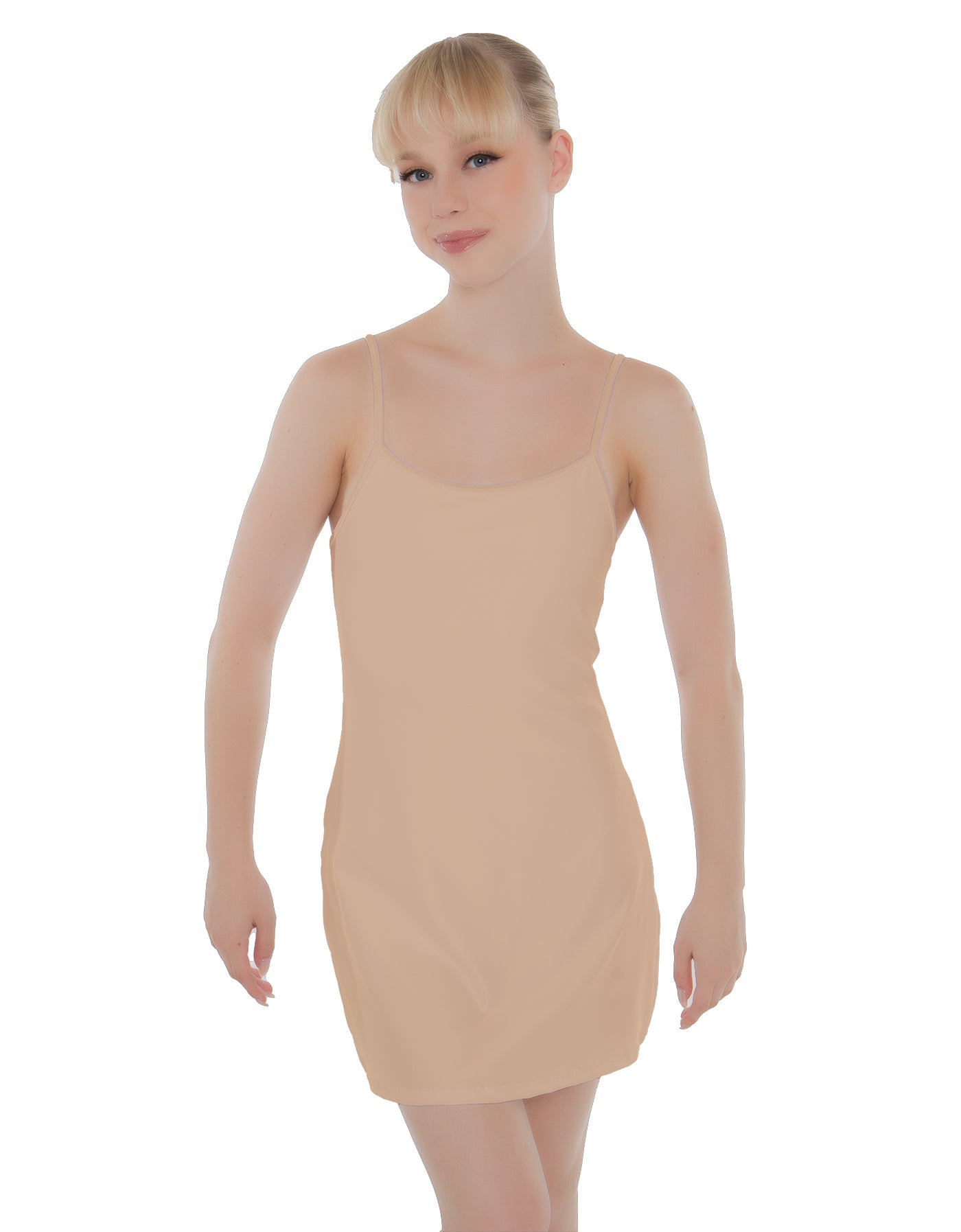 Solid Lycra Align Cami Dress