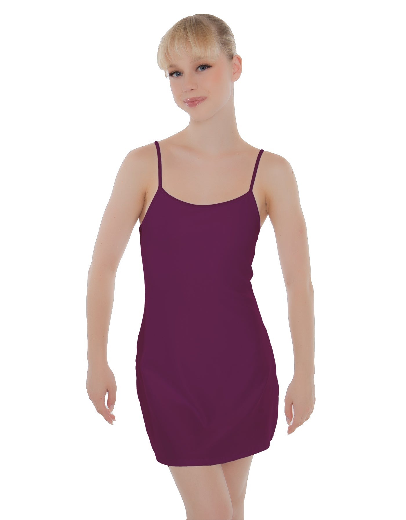 Solid Lycra Align Cami Dress