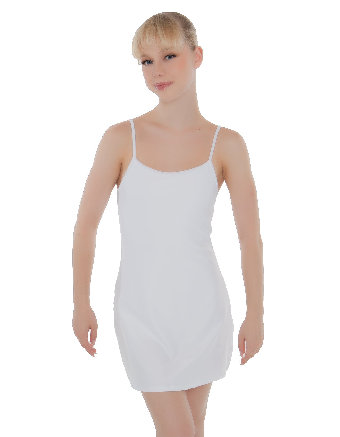 Solid Lycra Align Cami Dress