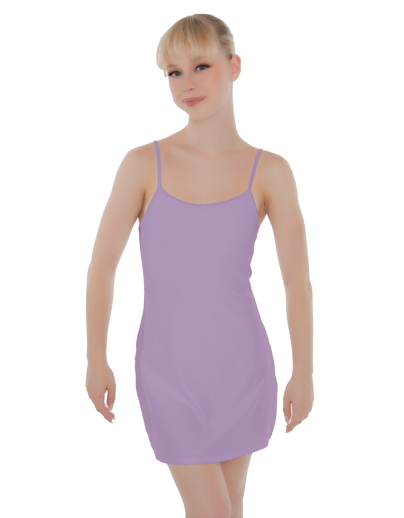Solid Lycra Align Cami Dress