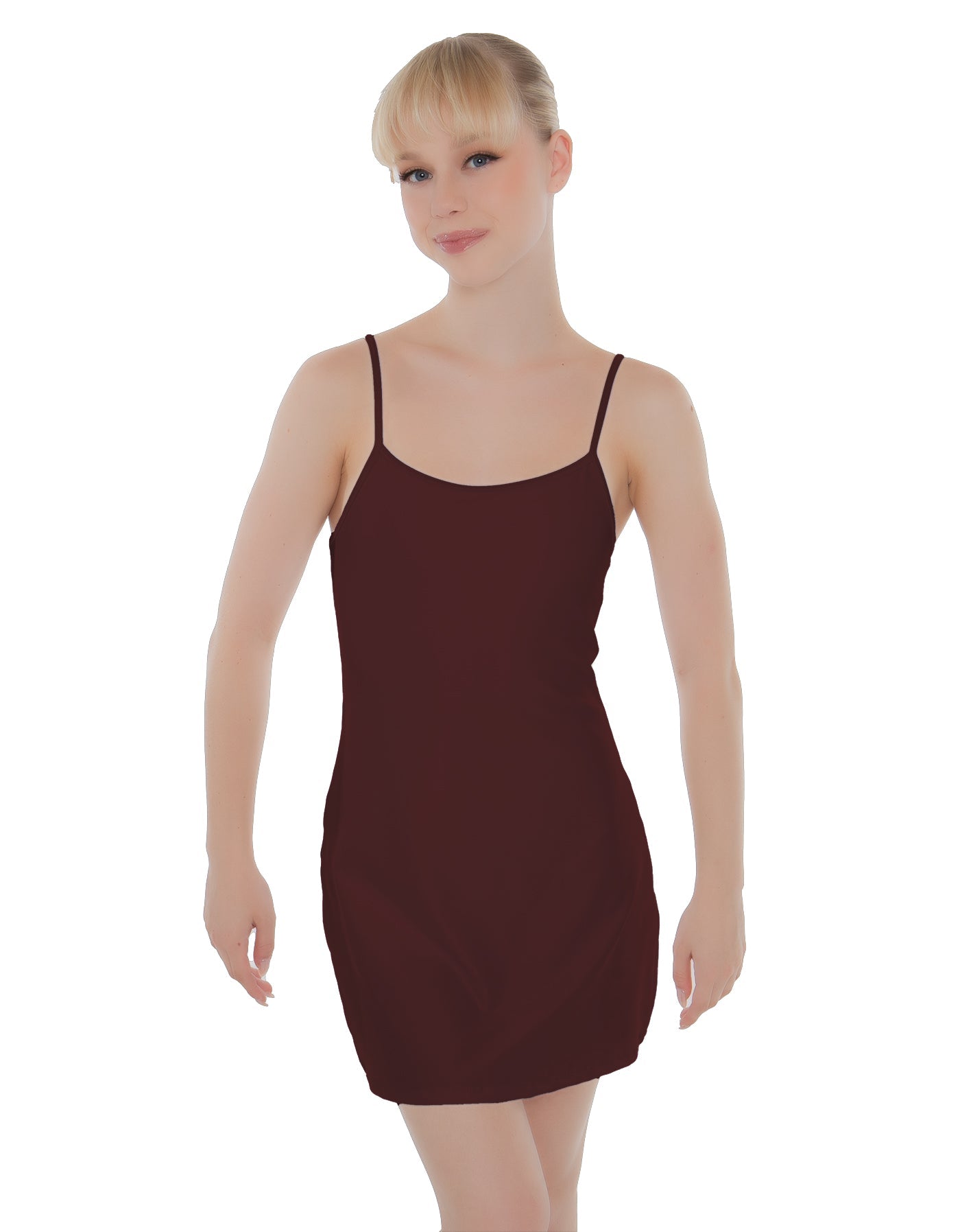 Solid Lycra Align Cami Dress