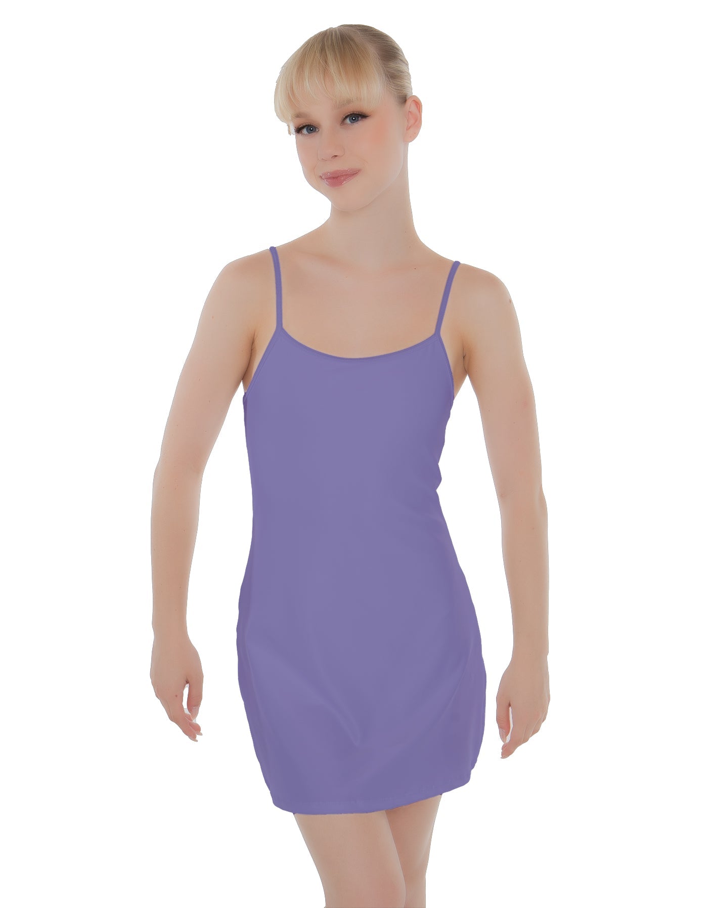 Solid Lycra Align Cami Dress