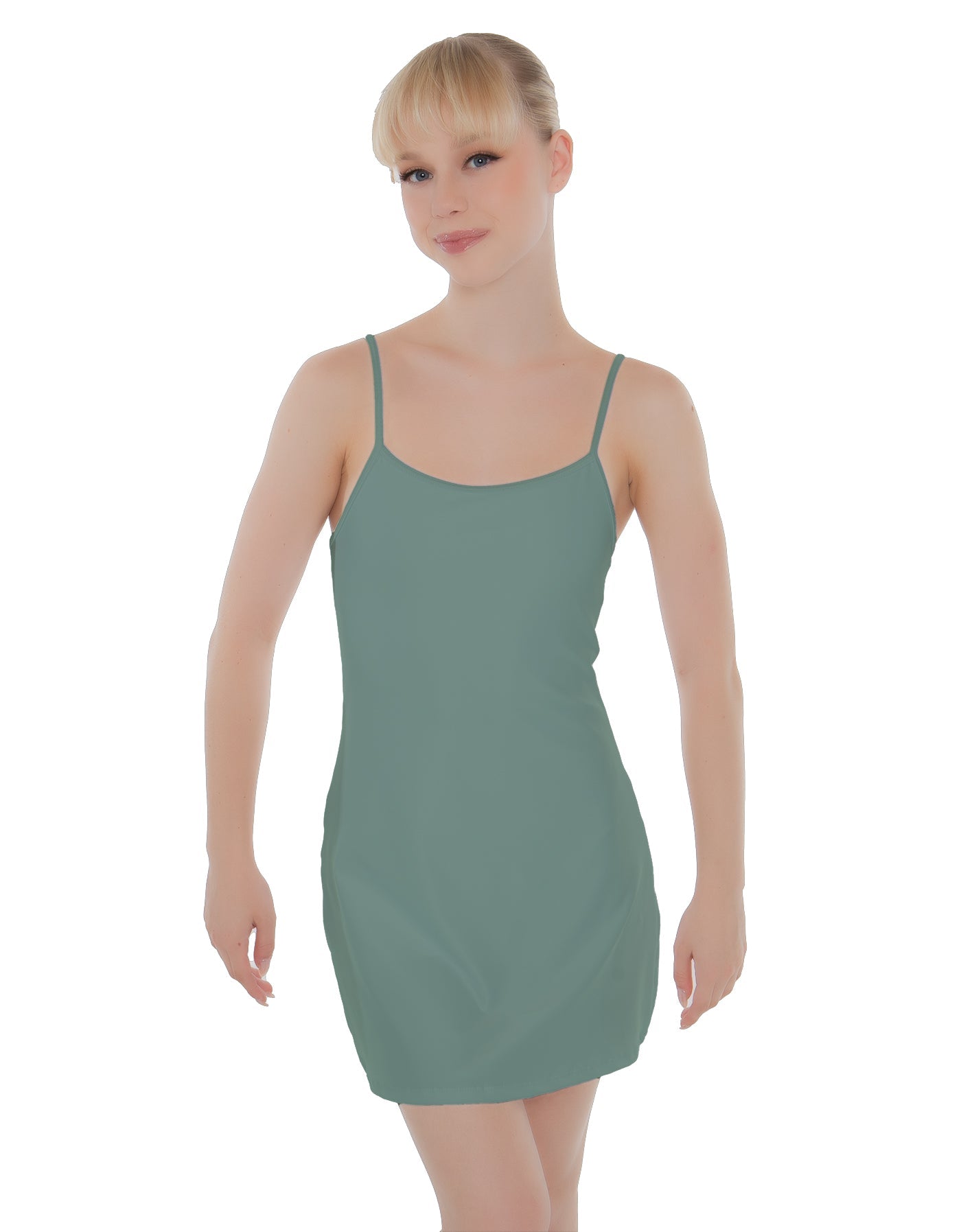 Solid Lycra Align Cami Dress