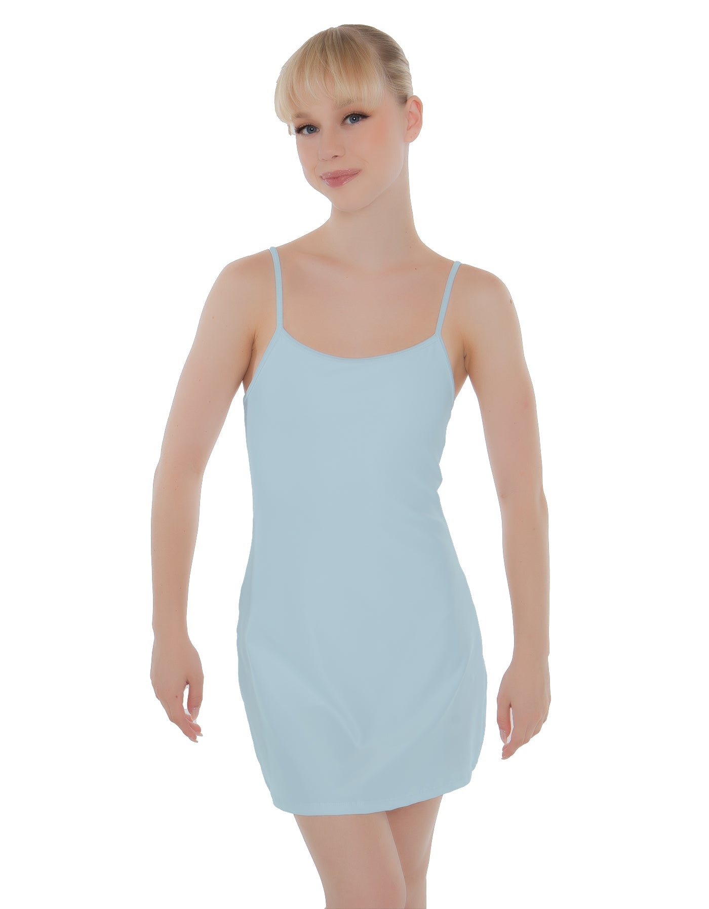 Solid Lycra Align Cami Dress