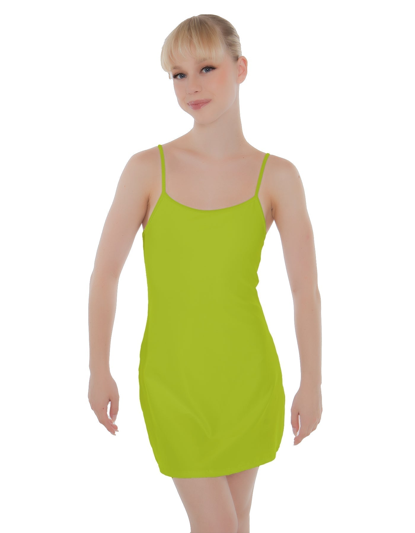 Solid Lycra Align Cami Dress