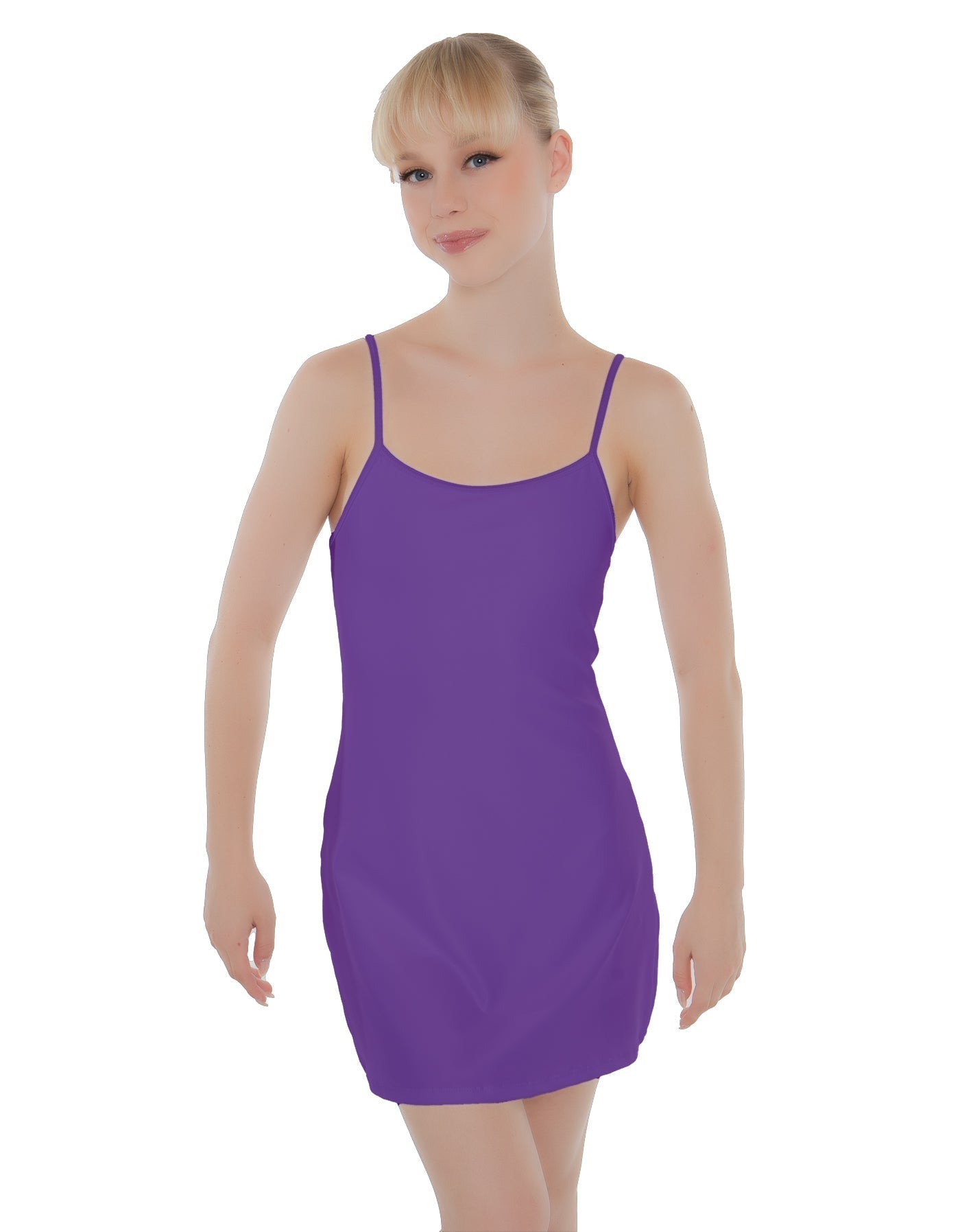 Solid Lycra Align Cami Dress