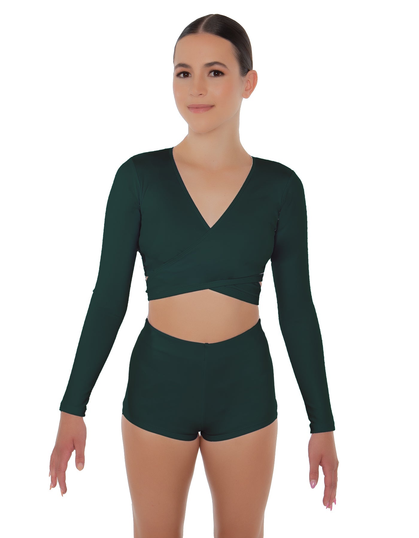 Solid Lycra Illuminate Crop Top