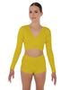 Solid Lycra Illuminate Crop Top