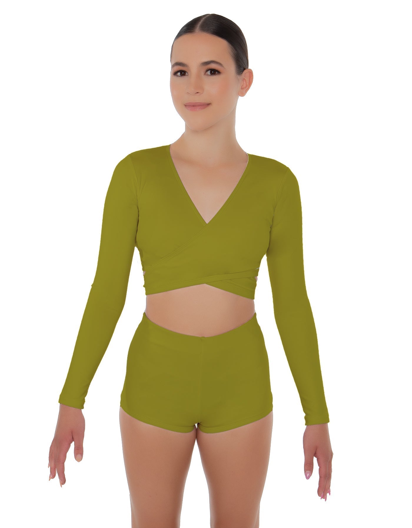 Solid Lycra Illuminate Crop Top