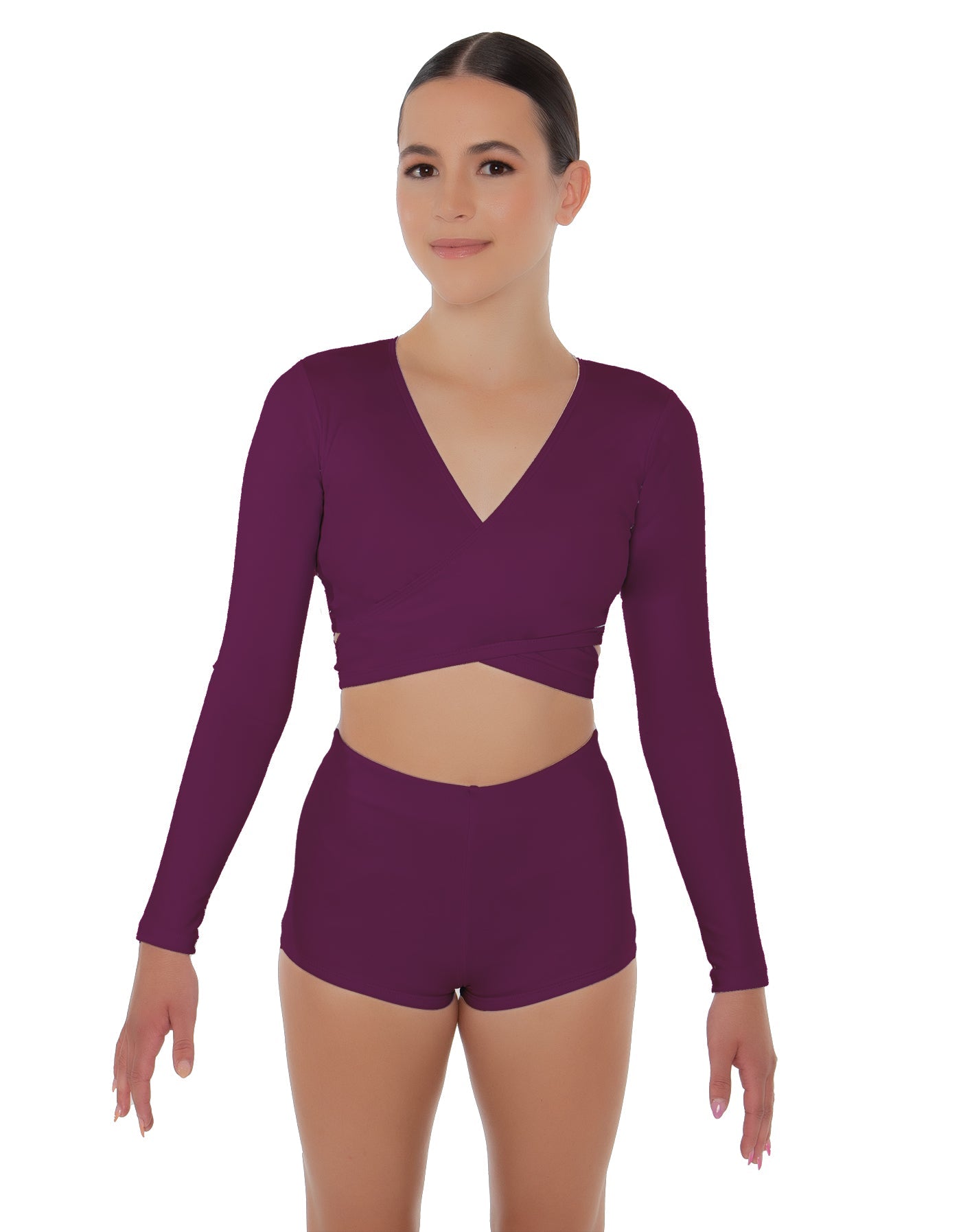 Solid Lycra Illuminate Crop Top