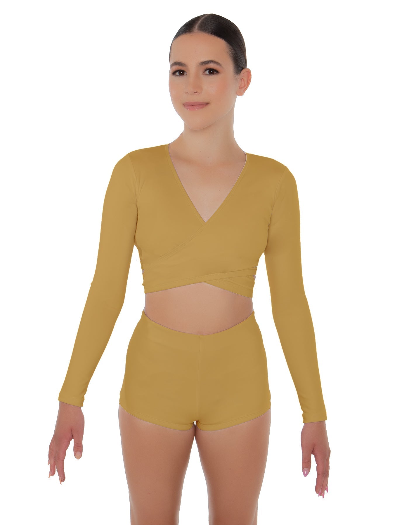 Solid Lycra Illuminate Crop Top