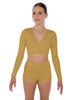 Solid Lycra Illuminate Crop Top