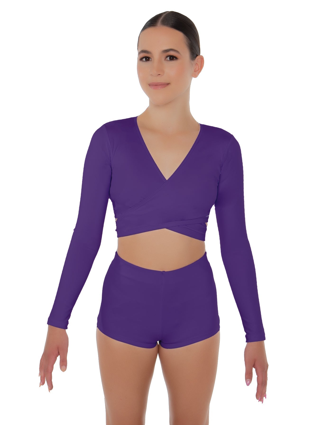 Solid Lycra Illuminate Crop Top