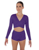 Solid Lycra Illuminate Crop Top
