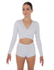Solid Lycra Illuminate Crop Top