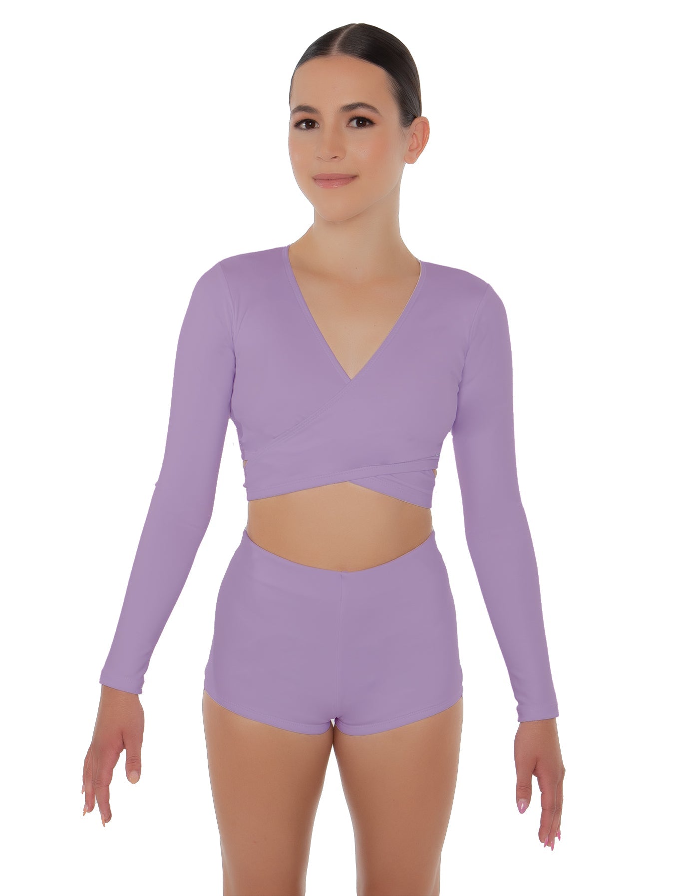 Solid Lycra Illuminate Crop Top