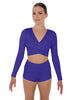 Solid Lycra Illuminate Crop Top