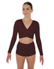 Solid Lycra Illuminate Crop Top