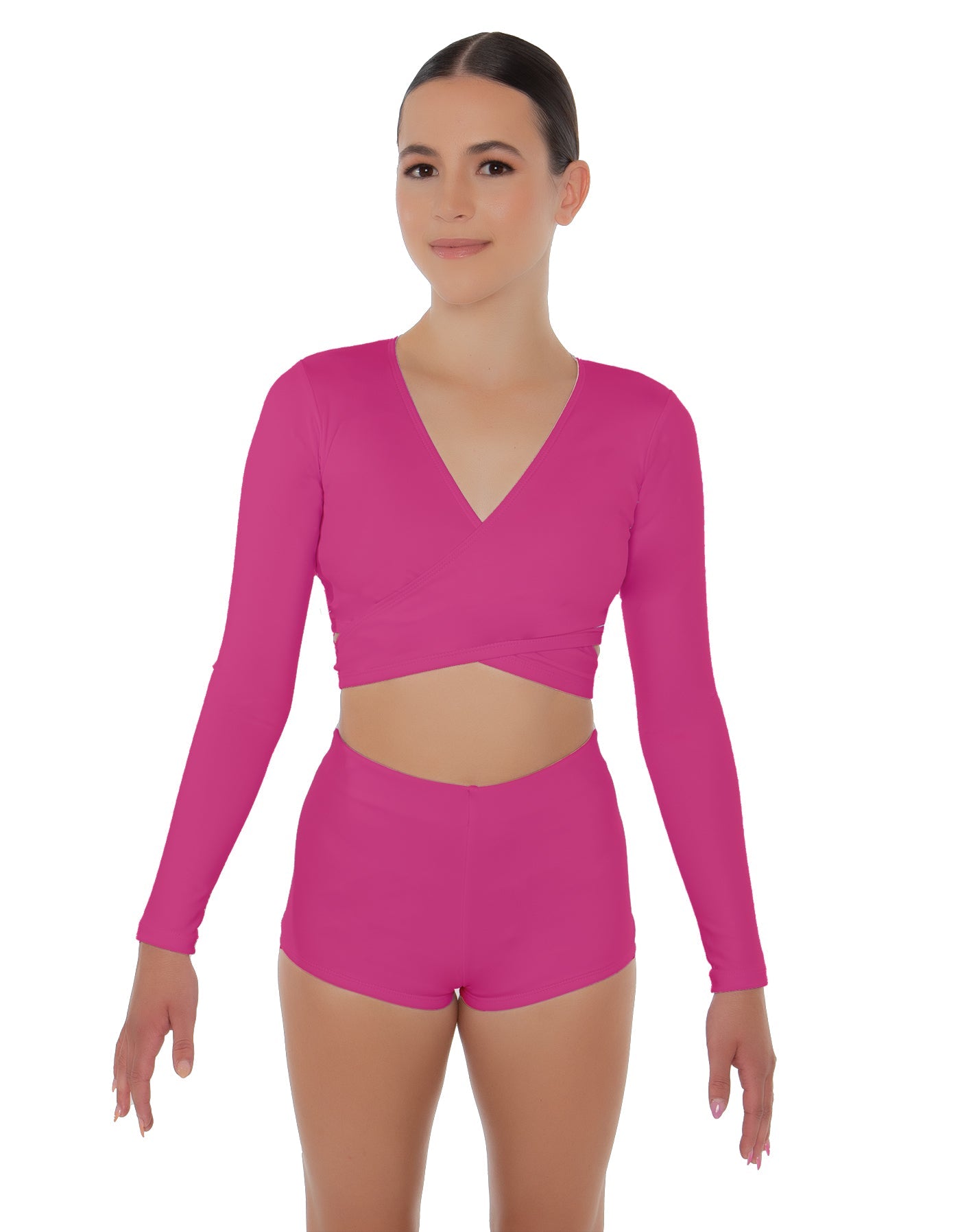 Solid Lycra Illuminate Crop Top