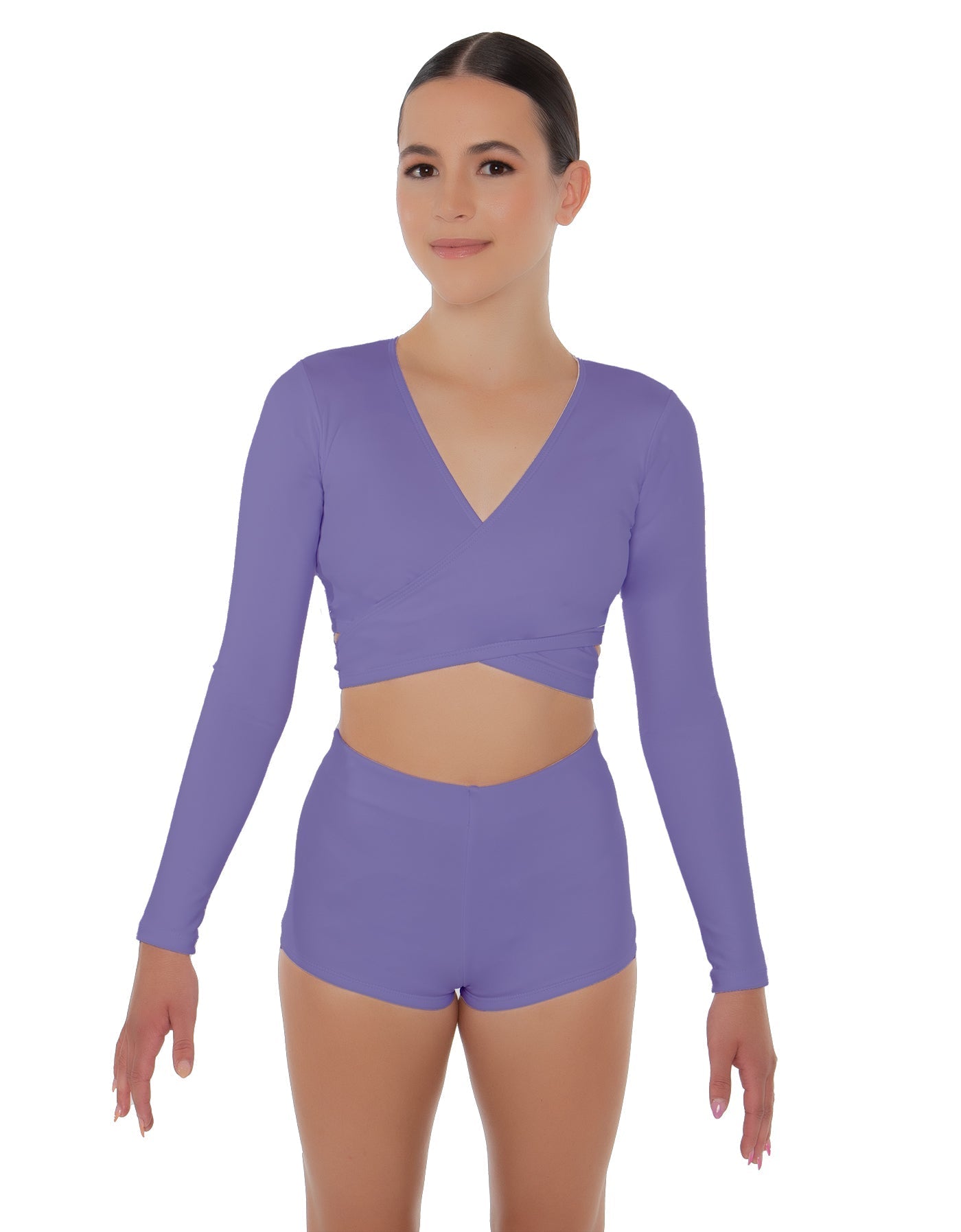 Solid Lycra Illuminate Crop Top