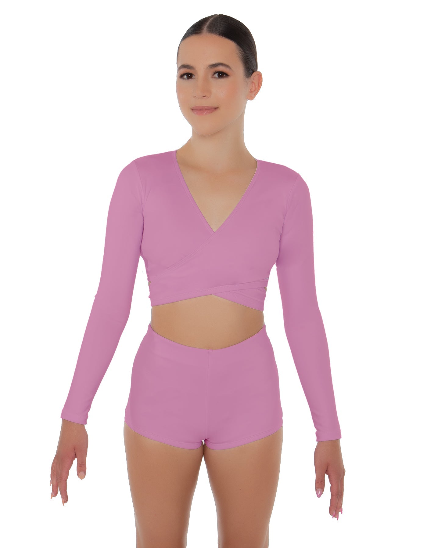 Solid Lycra Illuminate Crop Top