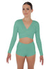 Solid Lycra Illuminate Crop Top