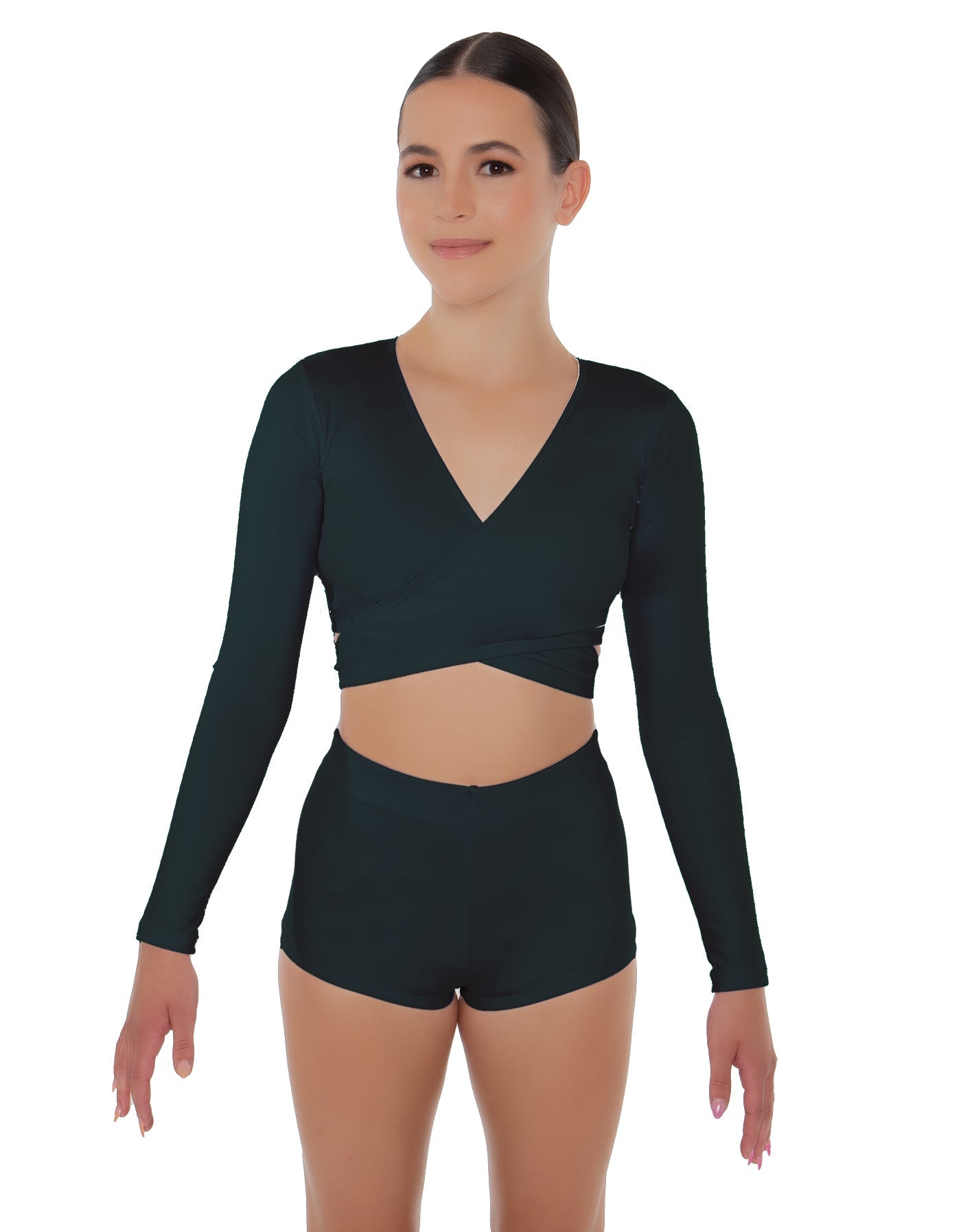 Solid Lycra Illuminate Crop Top