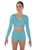 Solid Lycra Illuminate Crop Top