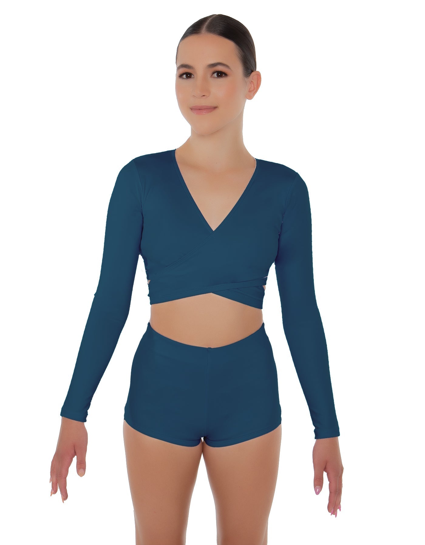 Solid Lycra Illuminate Crop Top