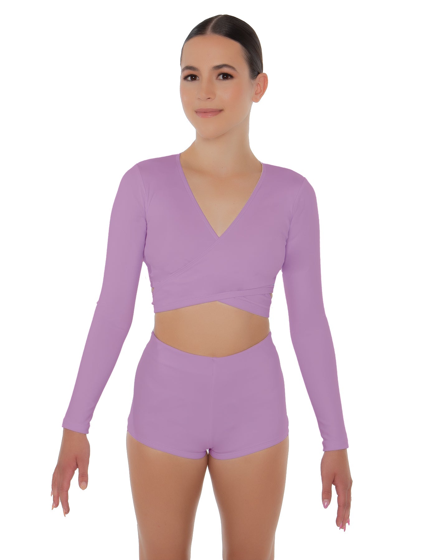 Solid Lycra Illuminate Crop Top