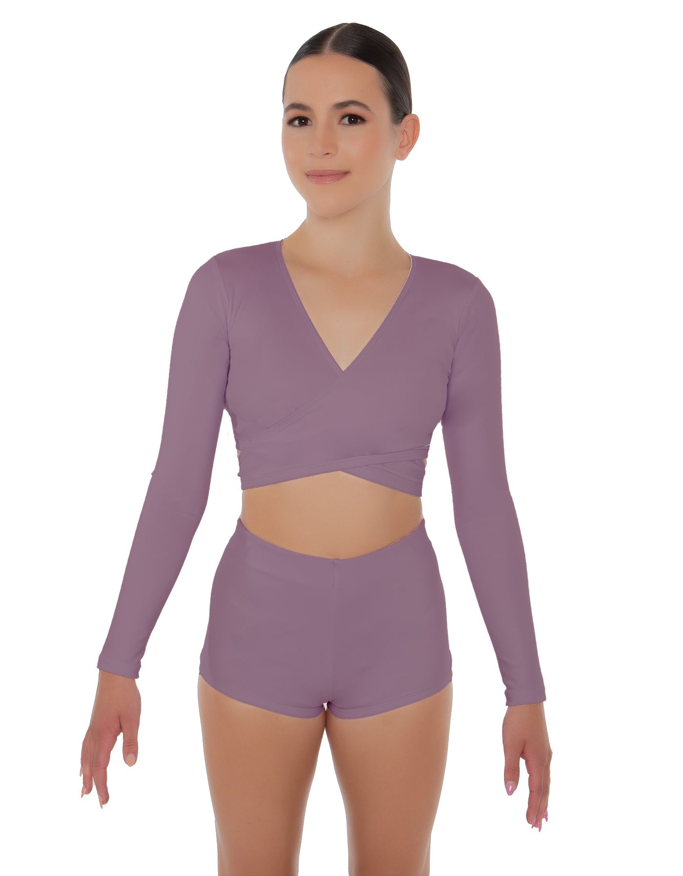 Solid Lycra Illuminate Crop Top